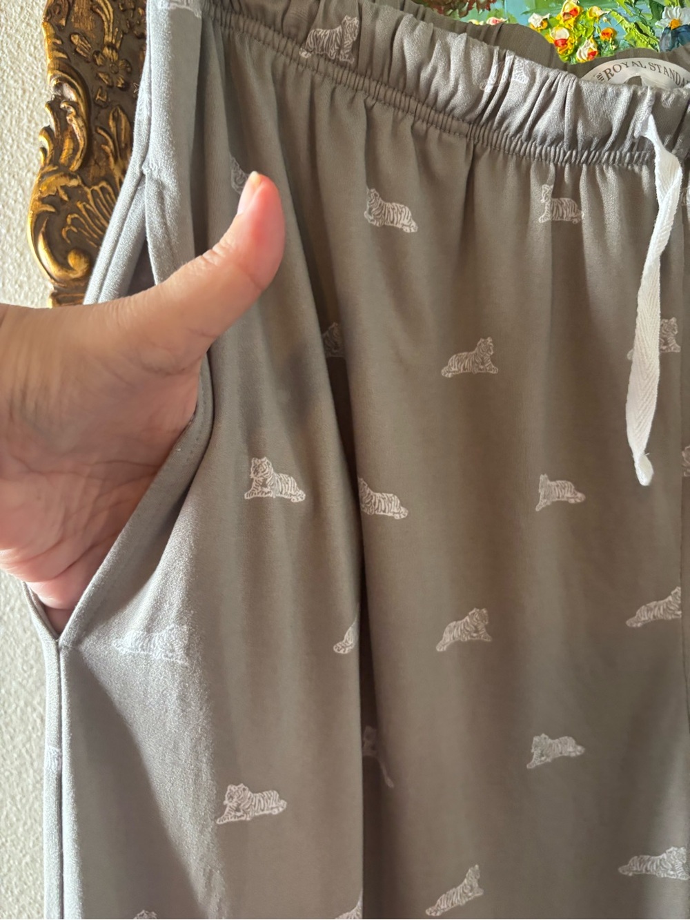 The Royal Standard Gray Printed Pajama Pants - Soft Lounge Sleepwear